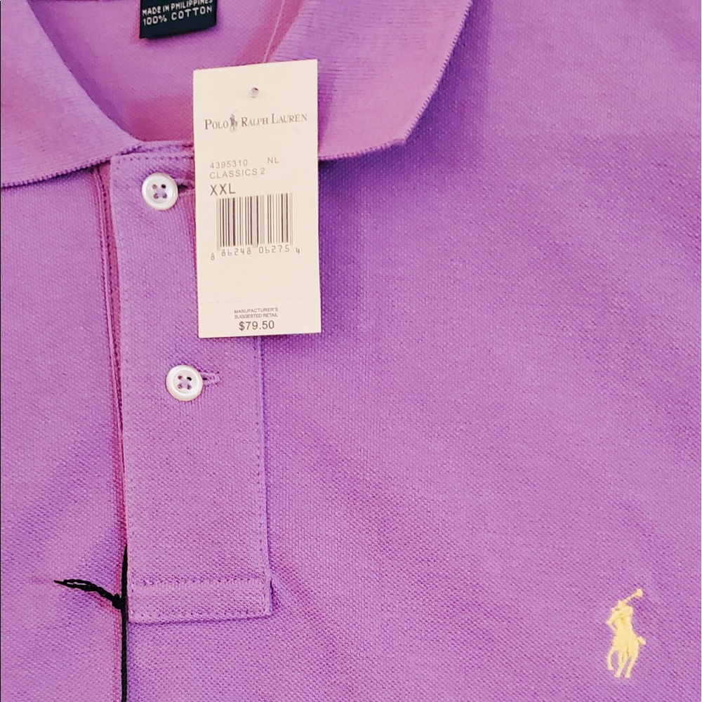 RL Large Classic Cut mesh polo shirt